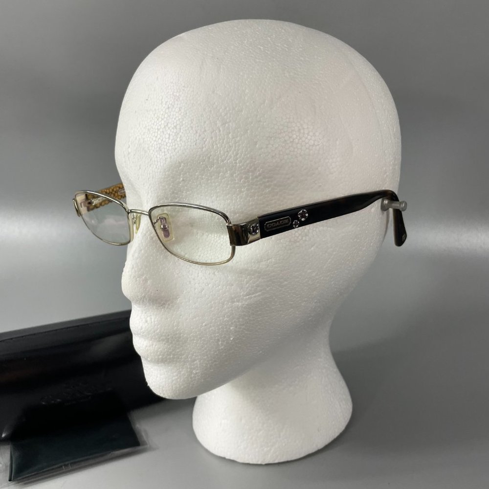 Coach Hc500 Silver-Metal Rectangular Glasses W To… - image 2